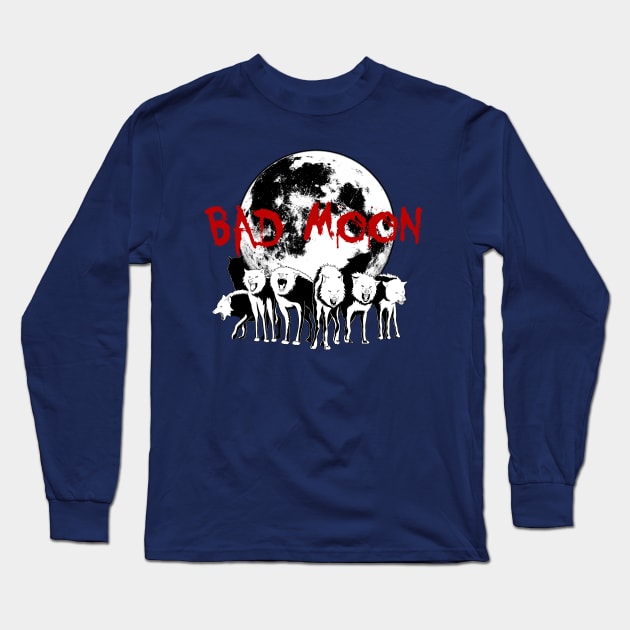 Bad Moon Long Sleeve T-Shirt by MobiusTees